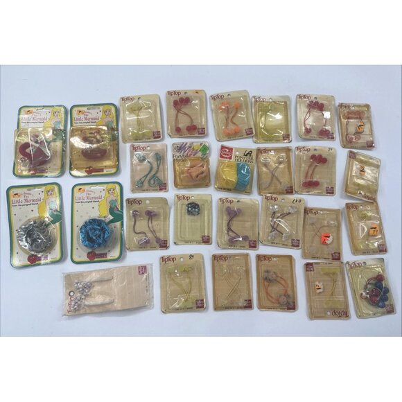 Vintage Goodys Tip Top Little Mermaid Ponytail Holders Lot of 28 80s 90s USA NOS main image 3